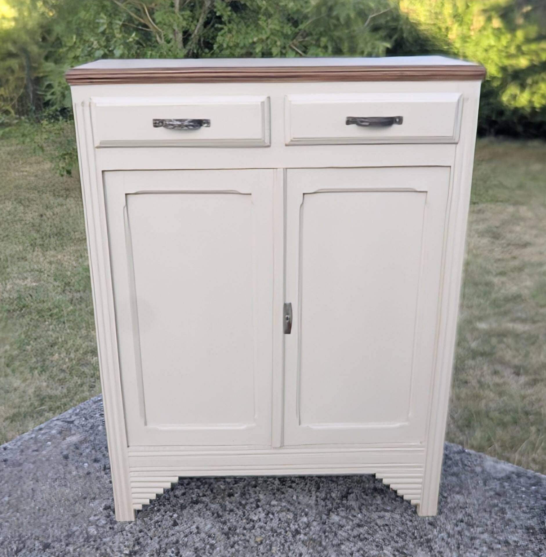 Parisian High Buffet 1930s Art Deco Shabby Patina