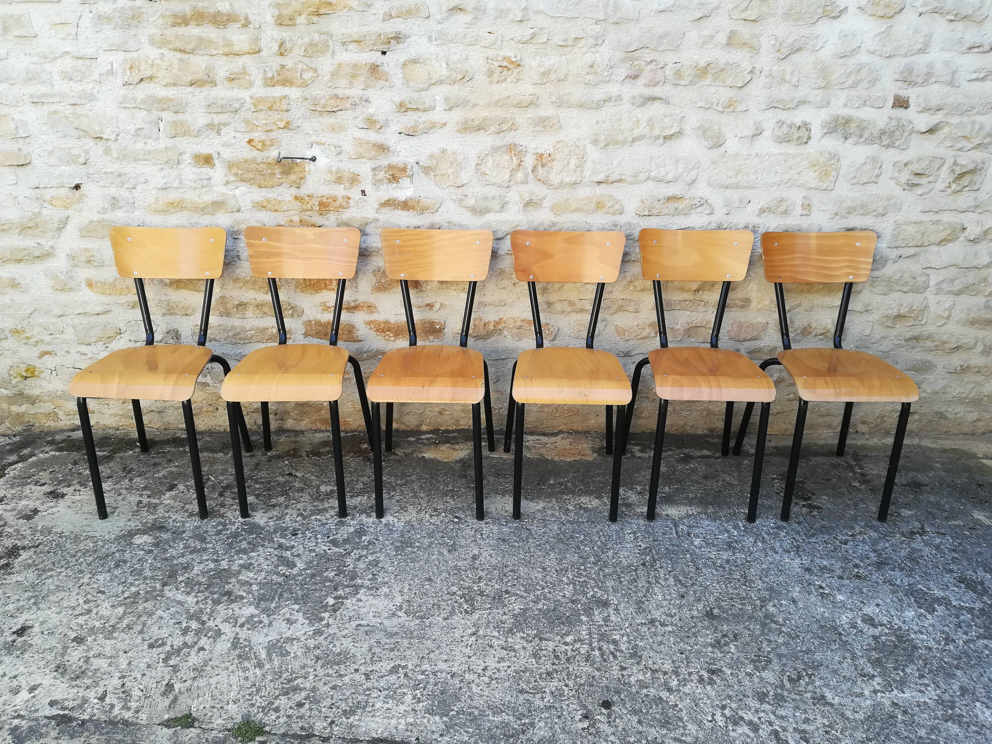 Vintage school chairs