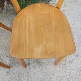 2 wooden bistro chairs, Baumann style