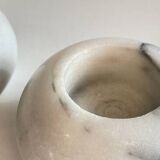 White marble tealight holders from the 70s
