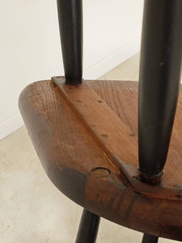 Chaise de bureau danoise en bois massif