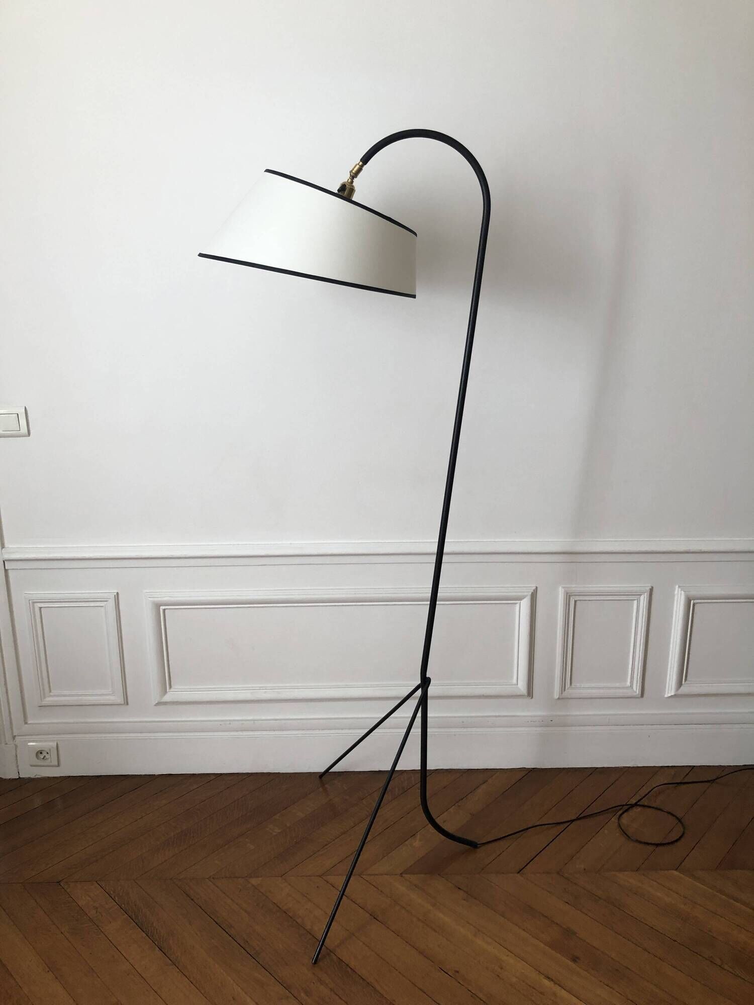 1950s tripod floor lamp