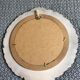 Black tinted plaster mirror 38CM