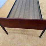 Daybed or Scandinavian single bed with teak veneer.