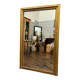 Antique gilded fireplace mirror