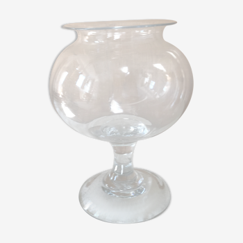 Vase d'apothicaire en verre ancien