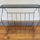 Magazine holder with glass tablet