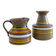 Bitossi Ceramic Vase and Pitcher Set by Aldo Londi, Handmade in Italy