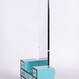 Restored Bauhaus Dressing Mirror, Chrome, Steel, Lacquered Wood, Czechia, 1930s