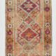 Light Orange & Red Turkish Runner Rug, 87x410Cm