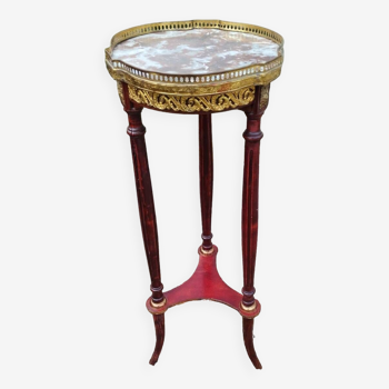 Chevet ancien plateau marbre style louis xvi