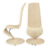 Paire de chaises en corde