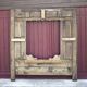 Old Breton bed door, Breton wood facade, headboard, wall decoration