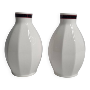 Lot de 2 flacons en porcelaine - boch