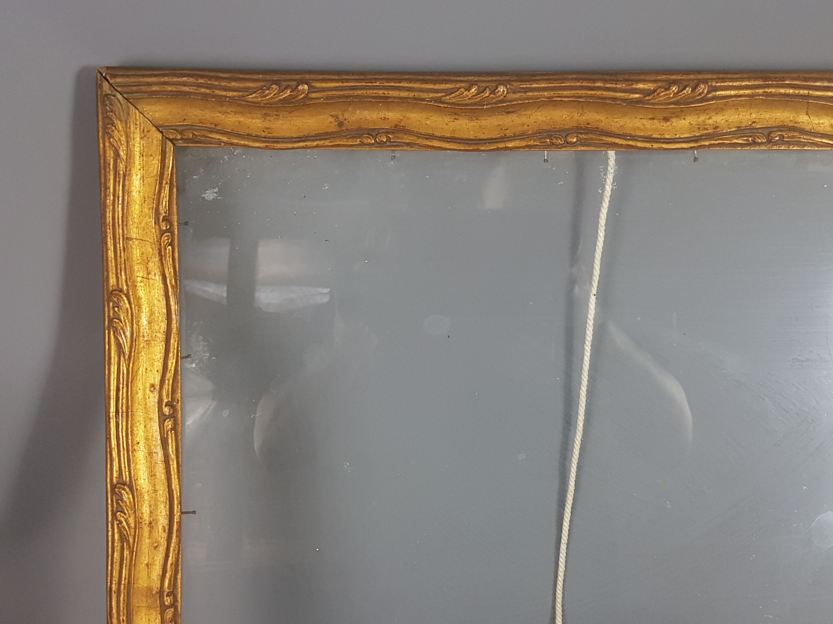 Old wood frame - gilded stucco, 48x38 cm