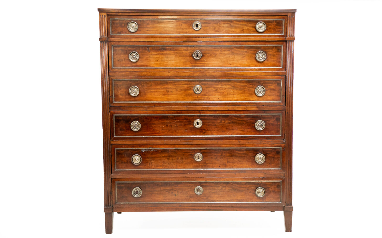 Georgian continental mahogany secretaire bureau