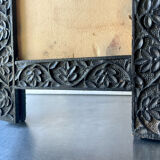 Antique Wooden Picture Frame with flower carvings 42 cm x 19 cm