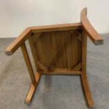 Modernist wooden children's chair by René Gabriel, Reconstruction period