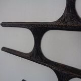 Large German Brutalist Iron Wall Sculpture, 1960s