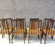 Danish cord dining chairs, set of 8 - 1960s