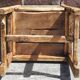 Fauteuil, chayère ou trône en bois, début 19ème siècle.