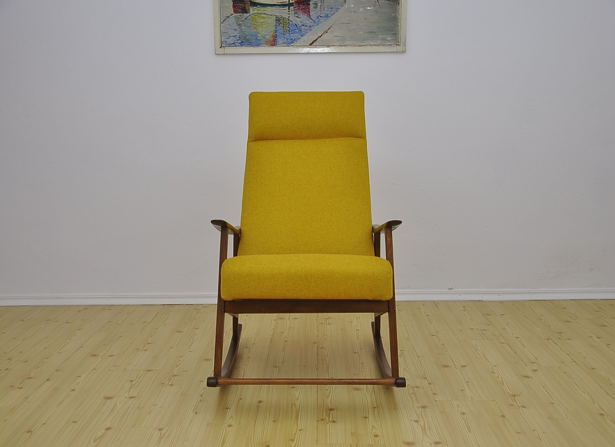 Yellow rocking chair, 1960s