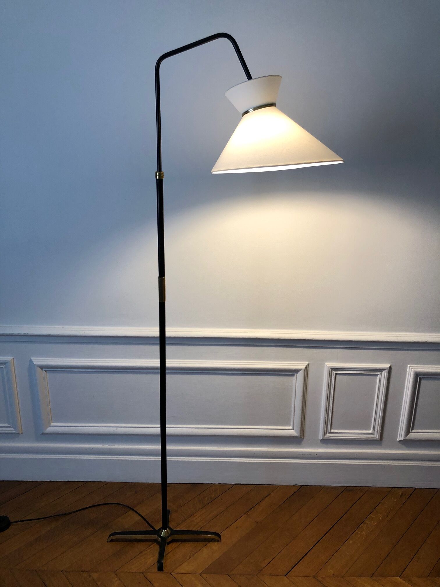 lampadaire e-reader mounts drop diabolo 1950 - 1960