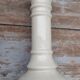 Set of 3 earthenware candlesticks from Villenauxe