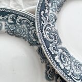 6 flat plates in iron earth “Croix de Lorraine” Saint Amand and Hamage