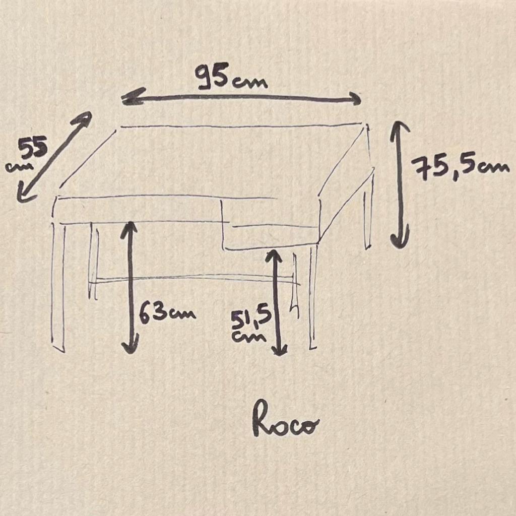 Wooden desk metal feet