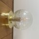 Applique ou plafonnier globe vintage en verre