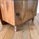 Bedside table in beech wood art deco 30s
