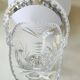 Decorative basket/fruit basket in Beyer cut crystal. Starry/leafy motifs