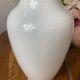 Vase en verre blanc