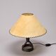 Table lamp in hammered iron by Léopold Gest, France, circa 1970.