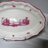 GIEN factory. Earthenware service called "landscapes". 29 pieces.