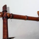 Vintage bamboo mirror 60 x 50 cm