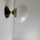 Pair of vintage opaline wall lights