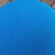Pair of stools, blue ball ottoman from the 80s.
