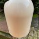 Space Age waste paper basket in beige PVC signed Makio Hasuke for Gedy Italia 1970