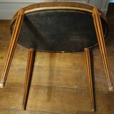 Oval Art Deco side table inlaid with a star, Sue & Mare style, circa