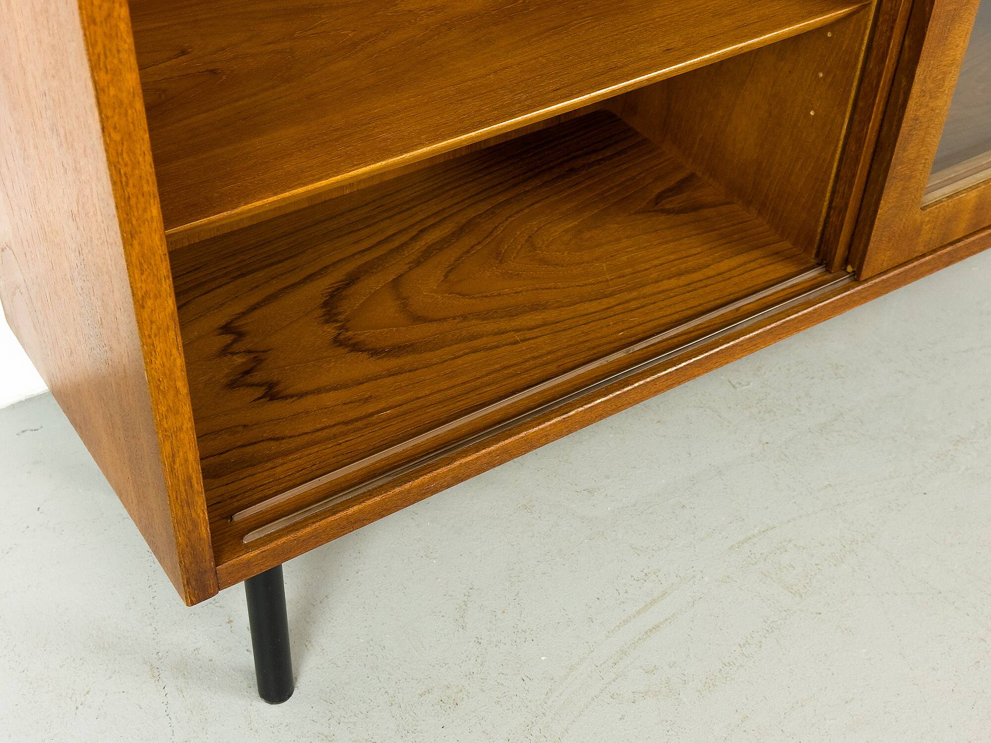 Danish Teak Cabinet with Glass Doors by Carlo Jensen for Hundevad & Co, 1960s