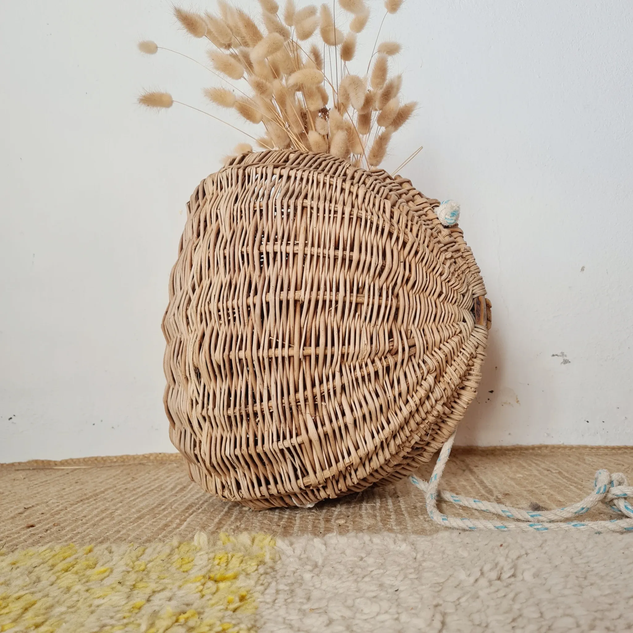 Old Woven Willow Fishing Basket