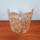 Amber glass wall lamp, design by Carl Fagerlund, Orrefors, 1960.