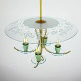 Vintage chandelier attributed to Pietro Chiesa for Fontana Arte, Italy, 1930s.