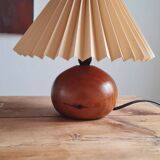 Walnut wood ball lamp
