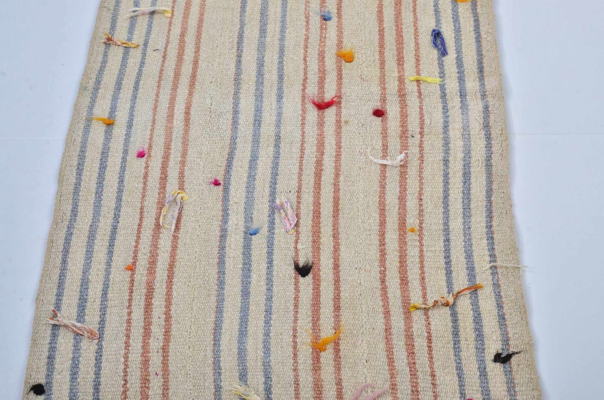 Tapis Kilim turc vintage coloré sku 3378