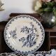 Assiette  en faience de Gien  , Terre de fer , modèle Chardons