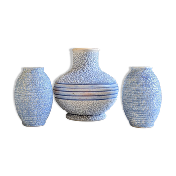Art Deco vase trio ODYV