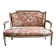 Banquette à la reine from the Louis XVI period, Indian fabric.